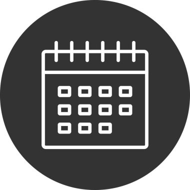 Takvim, planlayıcı. Basit resimleme