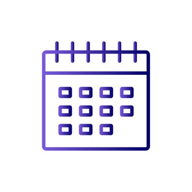 Takvim, planlayıcı. Basit resimleme