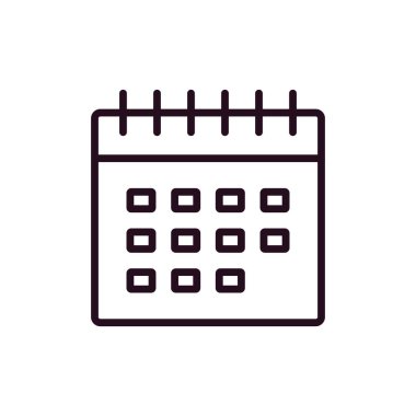 Takvim, planlayıcı. Basit resimleme