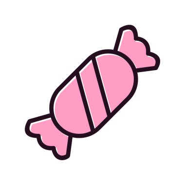 - Şeker. Web simgesi basit illüstrasyon