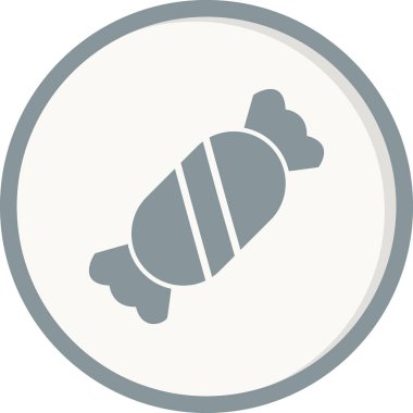 - Şeker. Web simgesi basit illüstrasyon