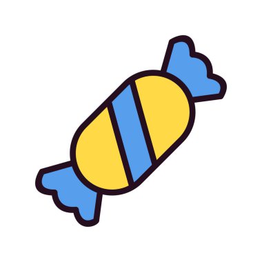 - Şeker. Web simgesi basit illüstrasyon