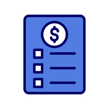 Kontrol listesi simgesi, vektör illüstrasyonu  