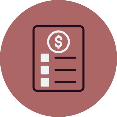 Kontrol listesi simgesi, vektör illüstrasyonu  