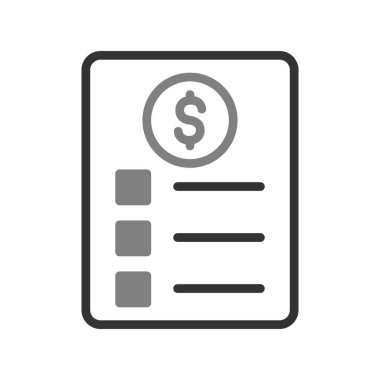 Kontrol listesi simgesi, vektör illüstrasyonu  