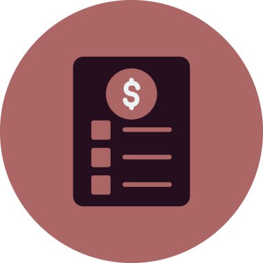 Kontrol listesi simgesi, vektör illüstrasyonu  