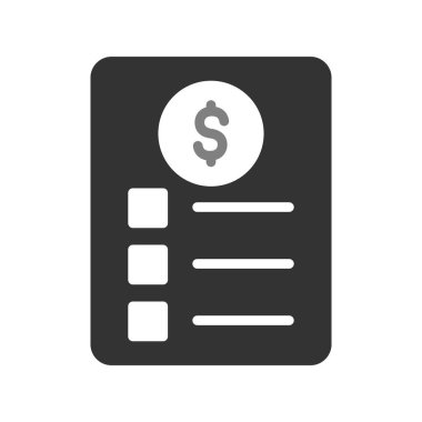 Kontrol listesi simgesi, vektör illüstrasyonu  