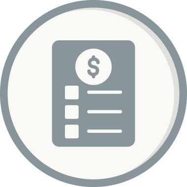 Kontrol listesi simgesi, vektör illüstrasyonu  