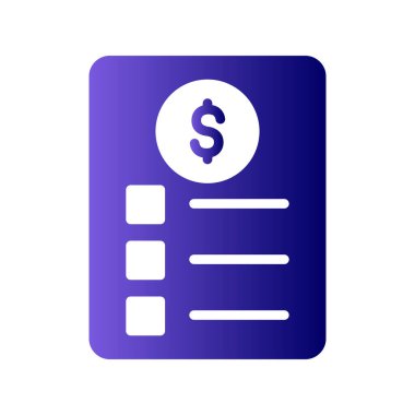 Kontrol listesi simgesi, vektör illüstrasyonu  