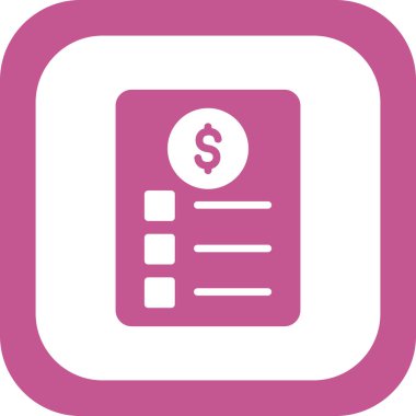 Kontrol listesi simgesi, vektör illüstrasyonu  