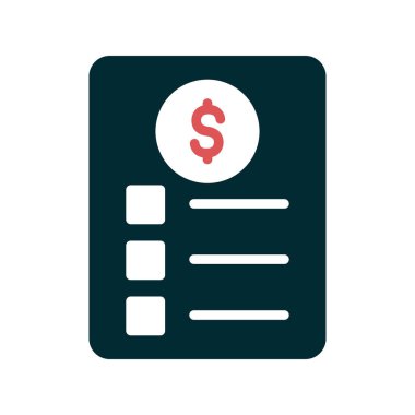 Kontrol listesi simgesi, vektör illüstrasyonu  