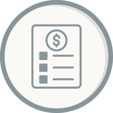 Kontrol listesi simgesi, vektör illüstrasyonu  