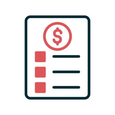 Kontrol listesi simgesi, vektör illüstrasyonu  