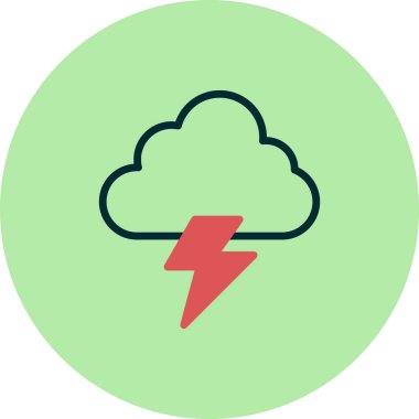 Fırtına burcu. Bulut ve Şimşek simgesi