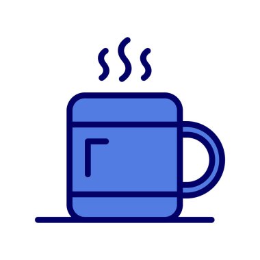 kahve fincanı simgesi, vektör illüstrasyonu  