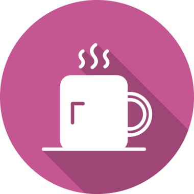 kahve fincanı simgesi, vektör illüstrasyonu  