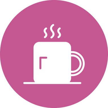 kahve fincanı simgesi, vektör illüstrasyonu  