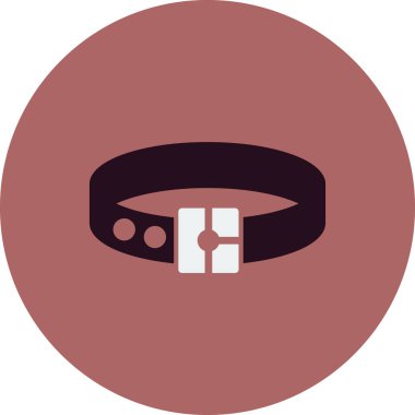 Yaka simgesi, vektör illüstrasyonu