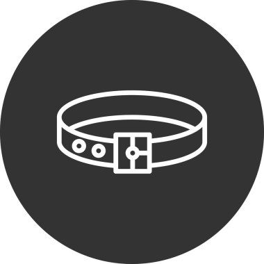 Yaka simgesi, vektör illüstrasyonu