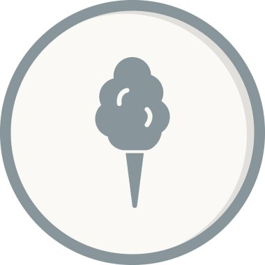 Pamuk şeker. Vektör illüstrasyonu