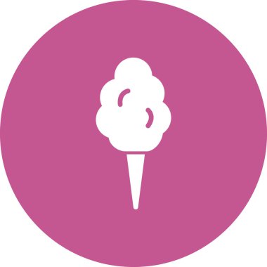 Pamuk şeker. Vektör illüstrasyonu