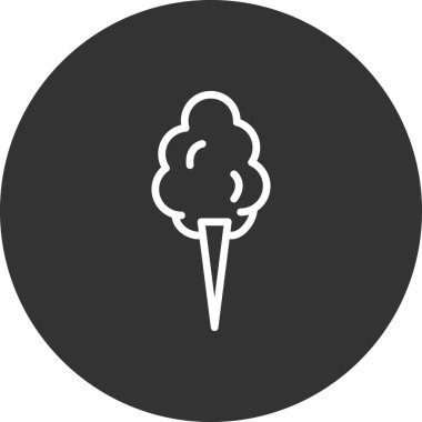 Pamuk şeker. Vektör illüstrasyonu