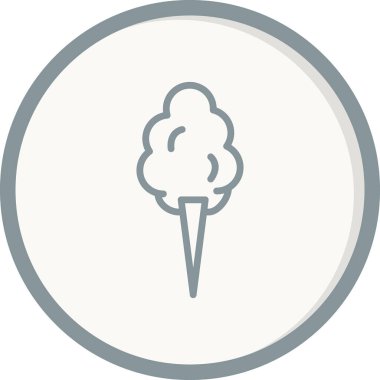 Pamuk şeker. Vektör illüstrasyonu