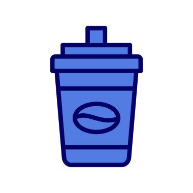 kahve fincanı simgesi, vektör illüstrasyonu  