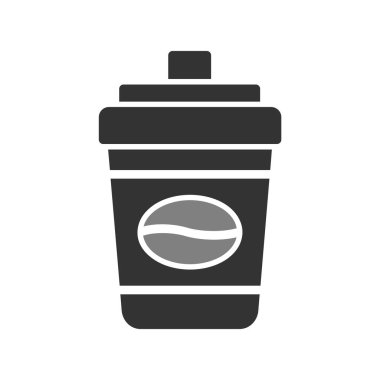 kahve fincanı simgesi, vektör illüstrasyonu  