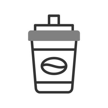 kahve fincanı simgesi, vektör illüstrasyonu  