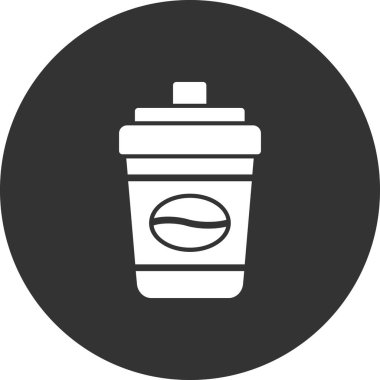 kahve fincanı simgesi, vektör illüstrasyonu  