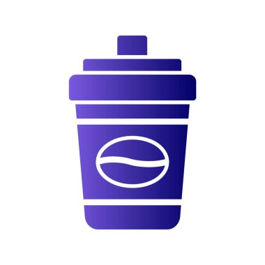 kahve fincanı simgesi, vektör illüstrasyonu  