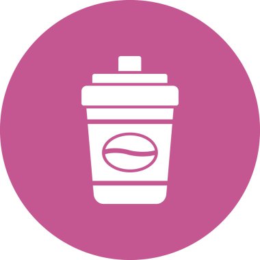 kahve fincanı simgesi, vektör illüstrasyonu  