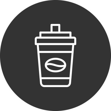 kahve fincanı simgesi, vektör illüstrasyonu  