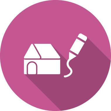 Çizim simgesi, vektör illüstrasyonu