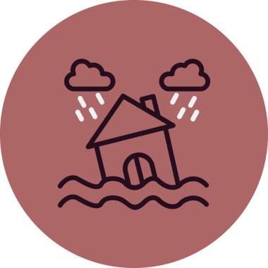 Bir ağaç simgesinin vektör illüstrasyonu