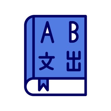 Kitap simgesi, modern vektör illüstrasyon tasarımı