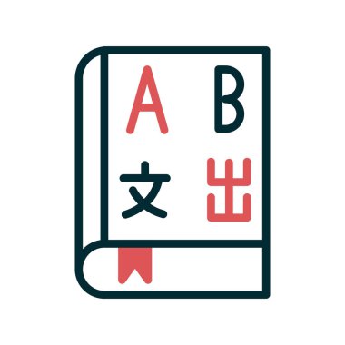 Kitap simgesi, modern vektör illüstrasyon tasarımı