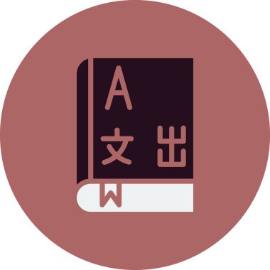 Kitap simgesi, modern vektör illüstrasyon tasarımı