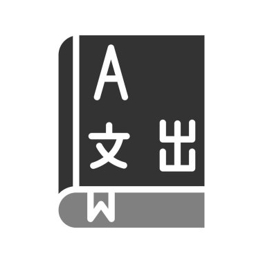 Kitap simgesi, modern vektör illüstrasyon tasarımı