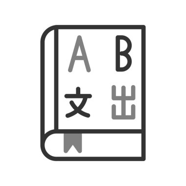 Kitap simgesi, modern vektör illüstrasyon tasarımı