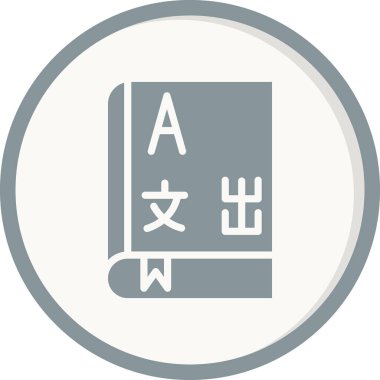 Kitap simgesi, modern vektör illüstrasyon tasarımı