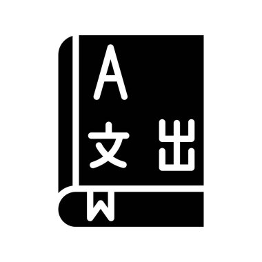 Kitap simgesi, modern vektör illüstrasyon tasarımı