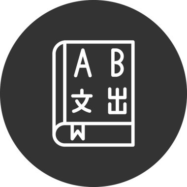 Kitap simgesi, modern vektör illüstrasyon tasarımı