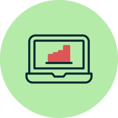 para büyüme kavramı basit simge, vektör illüstrasyonu