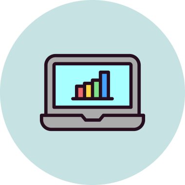 para büyüme kavramı basit simge, vektör illüstrasyonu