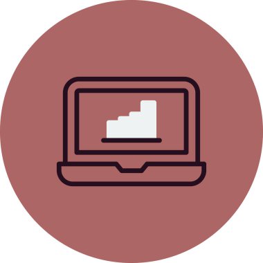 para büyüme kavramı basit simge, vektör illüstrasyonu