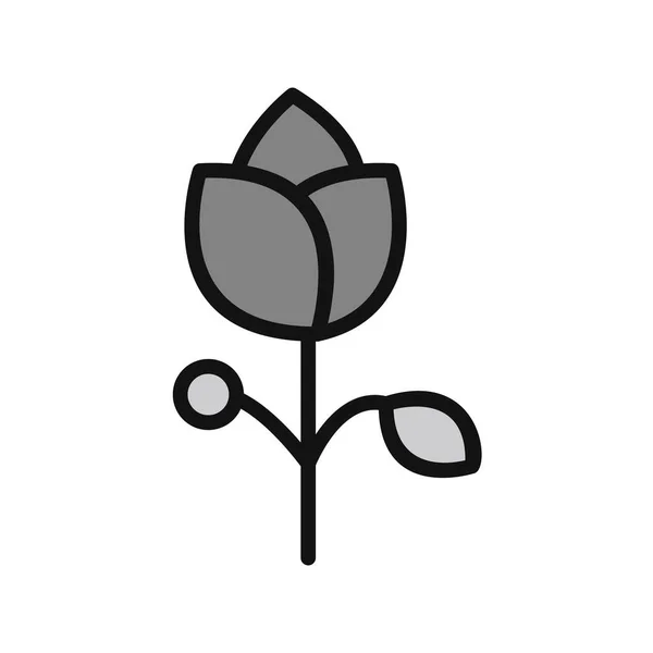 Ilustração Vetorial Ícone Flor — Vetor de Stock