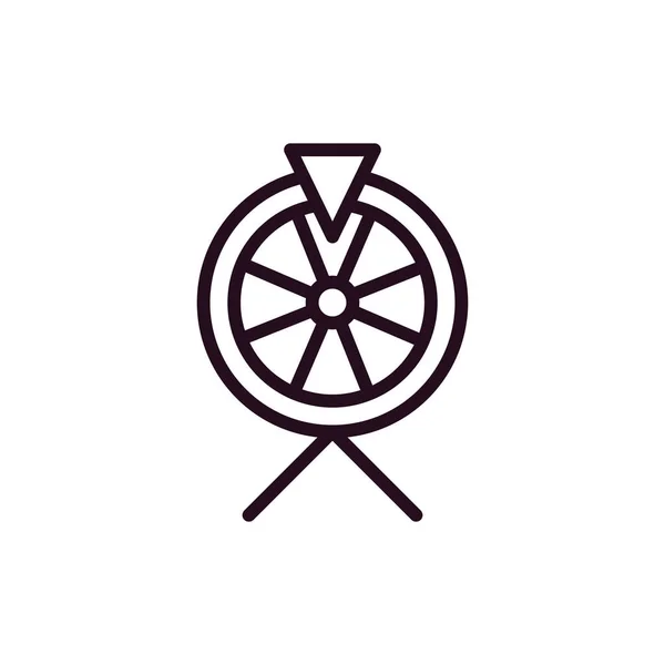 Fortune Wheel Ikon Vektor Illustration — Stock vektor