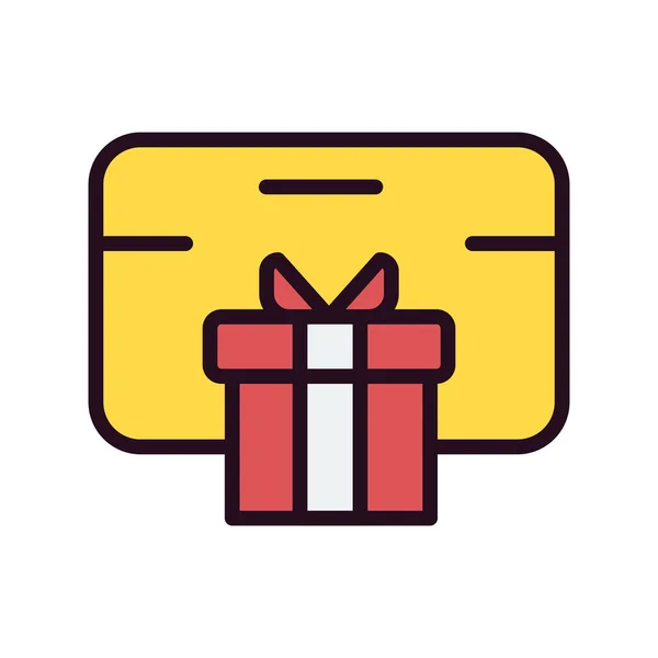 Gift Box Icon Vector Illustration — Stock Vector